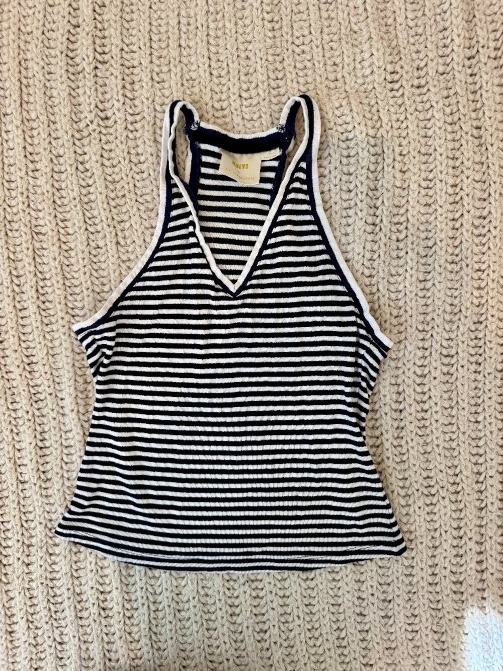 Maeve Anthropologie Striped Knit Racerback Tank Top – Size Small
